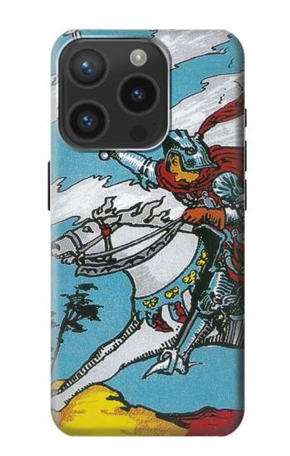 W3731 Tarot Card Knight of Swords Funda Carcasa Case y Caso Del Tirón Funda para iPhone 15 Pro