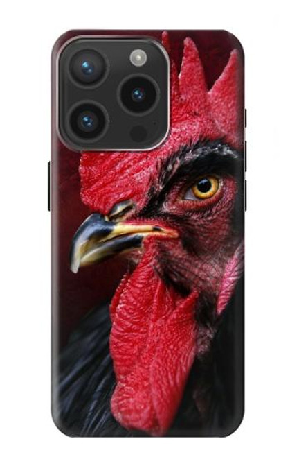 W3797 Chicken Rooster Funda Carcasa Case y Caso Del Tirón Funda para iPhone 15 Pro