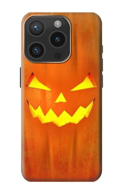 W3828 Pumpkin Halloween Funda Carcasa Case y Caso Del Tirón Funda para iPhone 15 Pro