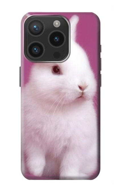 W3870 Cute Baby Bunny Funda Carcasa Case y Caso Del Tirón Funda para iPhone 15 Pro