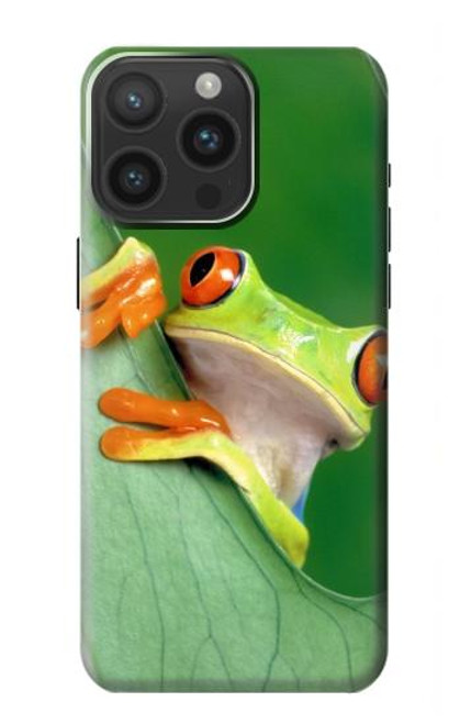 W1047 Little Frog Funda Carcasa Case y Caso Del Tirón Funda para iPhone 15 Pro Max