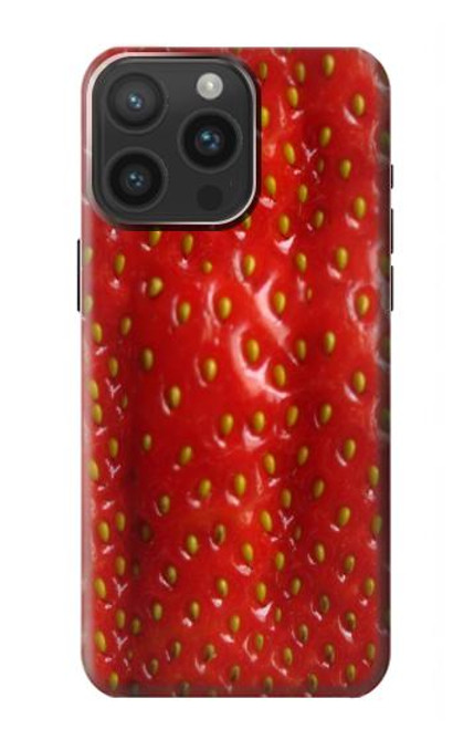 W2225 Strawberry Funda Carcasa Case y Caso Del Tirón Funda para iPhone 15 Pro Max