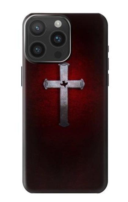 W3160 Christian Cross Funda Carcasa Case y Caso Del Tirón Funda para iPhone 15 Pro Max