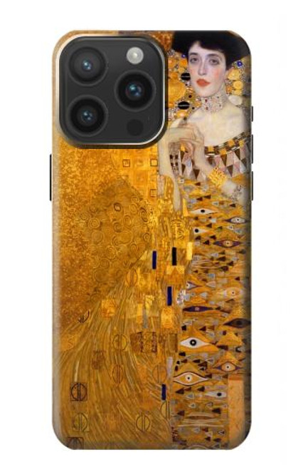 W3332 Gustav Klimt Adele Bloch Bauer Funda Carcasa Case y Caso Del Tirón Funda para iPhone 15 Pro Max