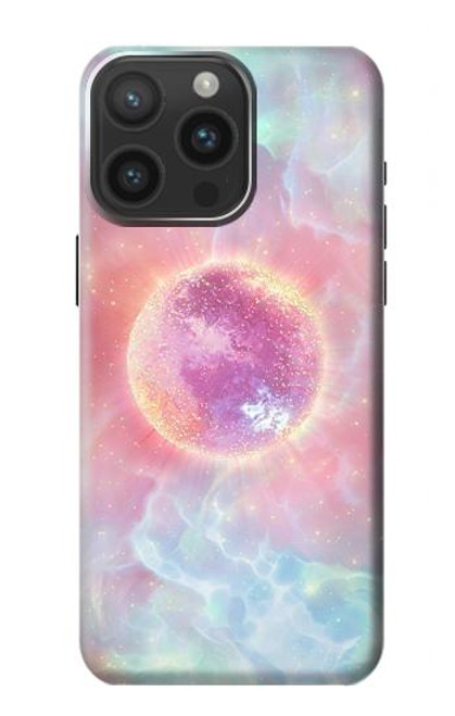 W3709 Pink Galaxy Funda Carcasa Case y Caso Del Tirón Funda para iPhone 15 Pro Max