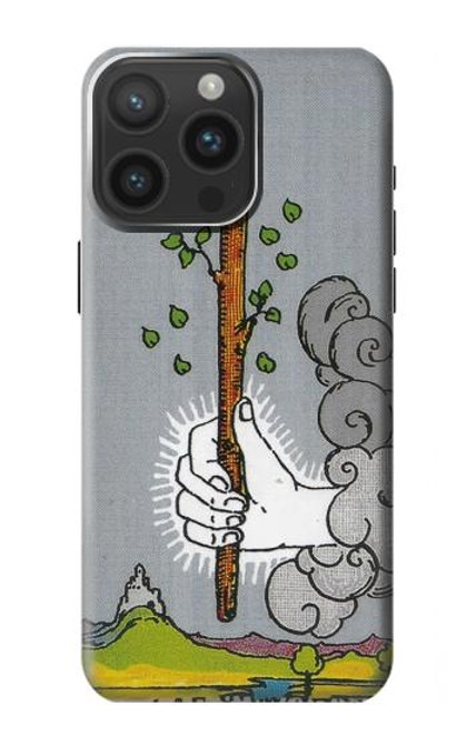 W3723 Tarot Card Age of Wands Funda Carcasa Case y Caso Del Tirón Funda para iPhone 15 Pro Max