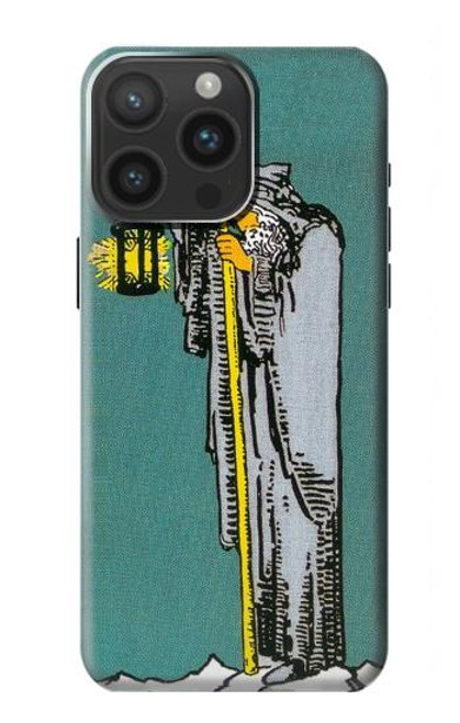 W3741 Tarot Card The Hermit Funda Carcasa Case y Caso Del Tirón Funda para iPhone 15 Pro Max