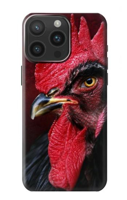 W3797 Chicken Rooster Funda Carcasa Case y Caso Del Tirón Funda para iPhone 15 Pro Max