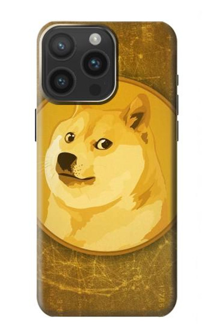 W3826 Dogecoin Shiba Funda Carcasa Case y Caso Del Tirón Funda para iPhone 15 Pro Max