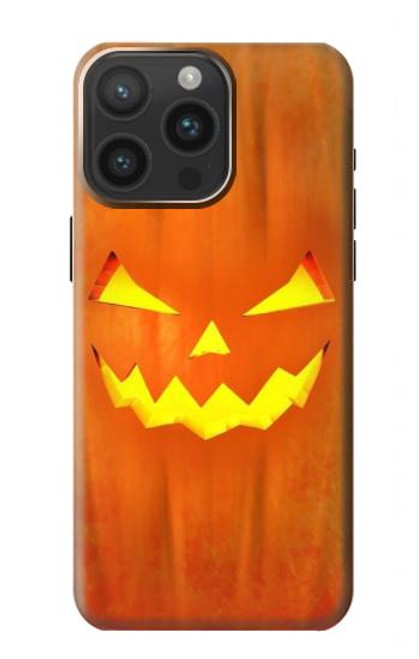 W3828 Pumpkin Halloween Funda Carcasa Case y Caso Del Tirón Funda para iPhone 15 Pro Max