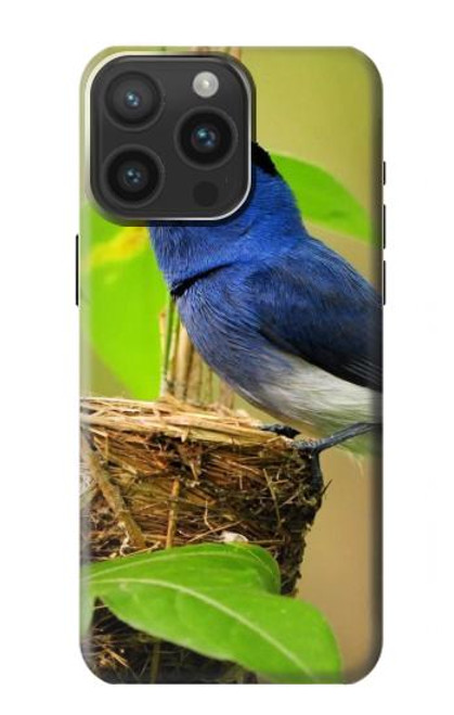 W3839 Bluebird of Happiness Blue Bird Funda Carcasa Case y Caso Del Tirón Funda para iPhone 15 Pro Max