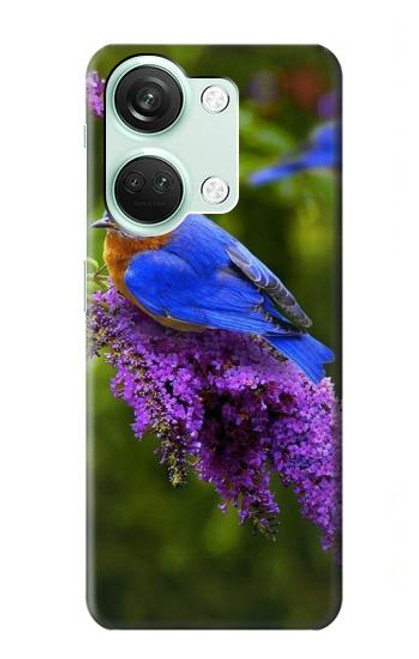 W1565 Bluebird of Happiness Blue Bird Funda Carcasa Case y Caso Del Tirón Funda para OnePlus Nord 3