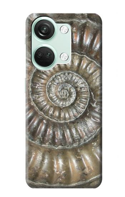 W1788 Ammonite Fossil Funda Carcasa Case y Caso Del Tirón Funda para OnePlus Nord 3