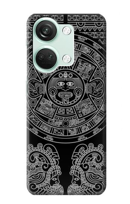 W1838 Mayan Pattern Funda Carcasa Case y Caso Del Tirón Funda para OnePlus Nord 3