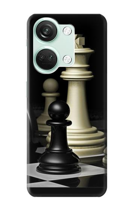 W2262 Chess King Funda Carcasa Case y Caso Del Tirón Funda para OnePlus Nord 3