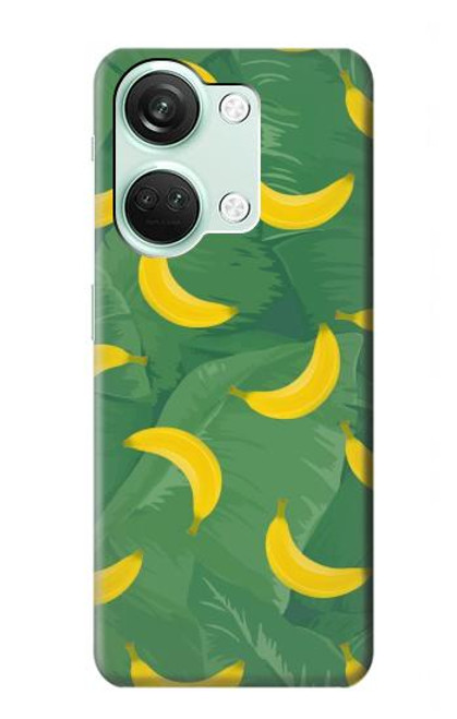 W3286 Banana Fruit Pattern Funda Carcasa Case y Caso Del Tirón Funda para OnePlus Nord 3