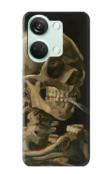 W3358 Vincent Van Gogh Skeleton Cigarette Funda Carcasa Case y Caso Del Tirón Funda para OnePlus Nord 3