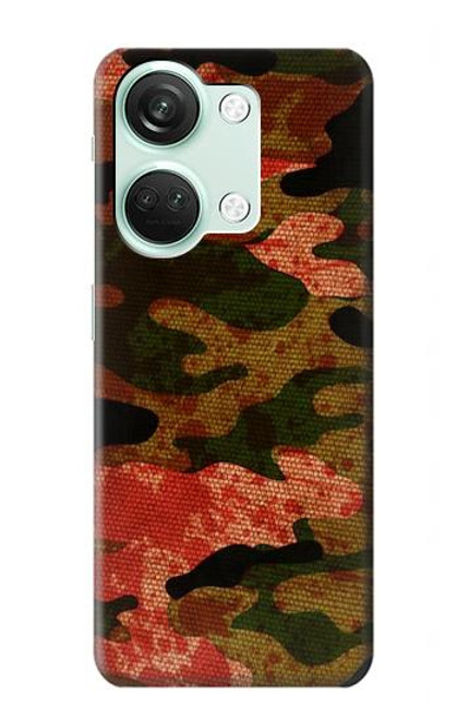 W3393 Camouflage Blood Splatter Funda Carcasa Case y Caso Del Tirón Funda para OnePlus Nord 3