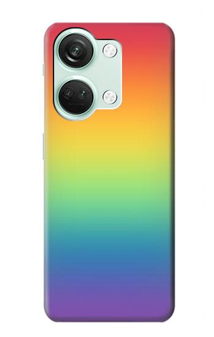 W3698 LGBT Gradient Pride Flag Funda Carcasa Case y Caso Del Tirón Funda para OnePlus Nord 3