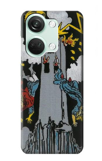 W3745 Tarot Card The Tower Funda Carcasa Case y Caso Del Tirón Funda para OnePlus Nord 3