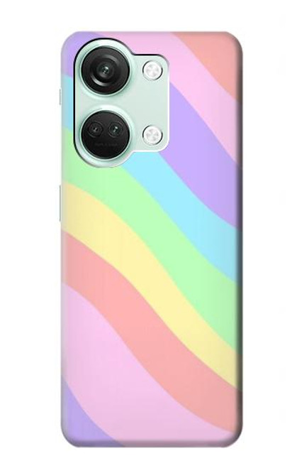 W3810 Pastel Unicorn Summer Wave Funda Carcasa Case y Caso Del Tirón Funda para OnePlus Nord 3