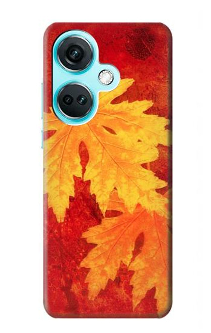 W0479 Maple Leaf Funda Carcasa Case y Caso Del Tirón Funda para OnePlus Nord CE3