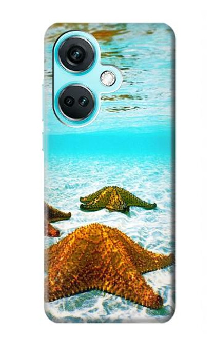 W1679 Starfish Sea Beach Funda Carcasa Case y Caso Del Tirón Funda para OnePlus Nord CE3