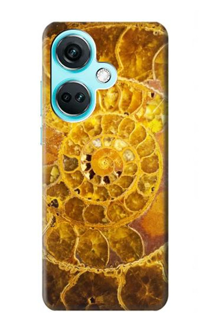 W1789 Ammonite Fossils Funda Carcasa Case y Caso Del Tirón Funda para OnePlus Nord CE3