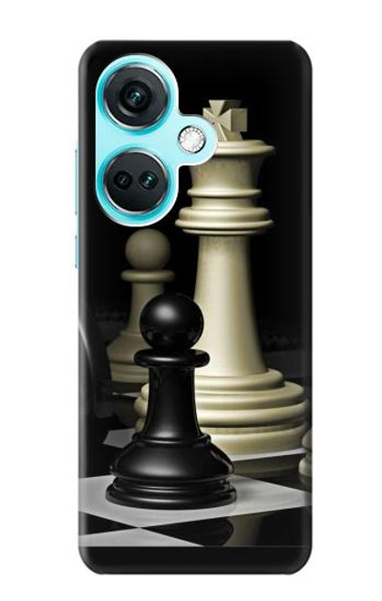 W2262 Chess King Funda Carcasa Case y Caso Del Tirón Funda para OnePlus Nord CE3