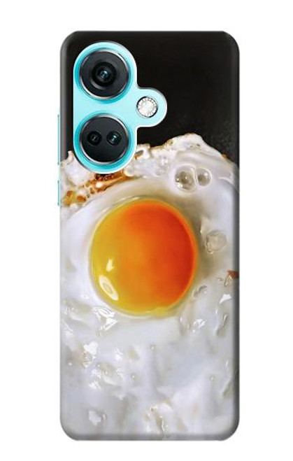 W2695 Fried Egg Funda Carcasa Case y Caso Del Tirón Funda para OnePlus Nord CE3