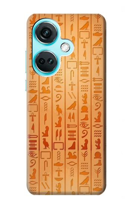 W3440 Egyptian Hieroglyphs Funda Carcasa Case y Caso Del Tirón Funda para OnePlus Nord CE3