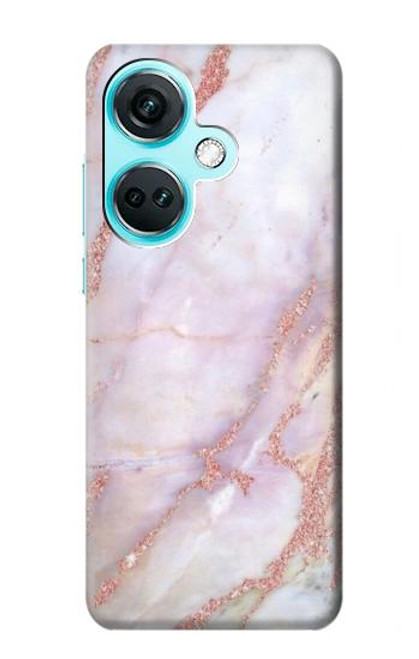 W3482 Soft Pink Marble Graphic Print Funda Carcasa Case y Caso Del Tirón Funda para OnePlus Nord CE3