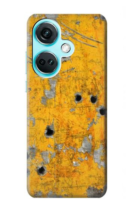 W3528 Bullet Rusting Yellow Metal Funda Carcasa Case y Caso Del Tirón Funda para OnePlus Nord CE3