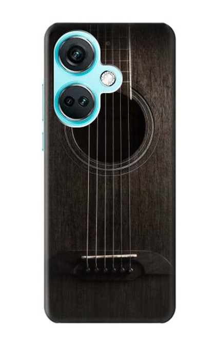 W3834 Old Woods Black Guitar Funda Carcasa Case y Caso Del Tirón Funda para OnePlus Nord CE3