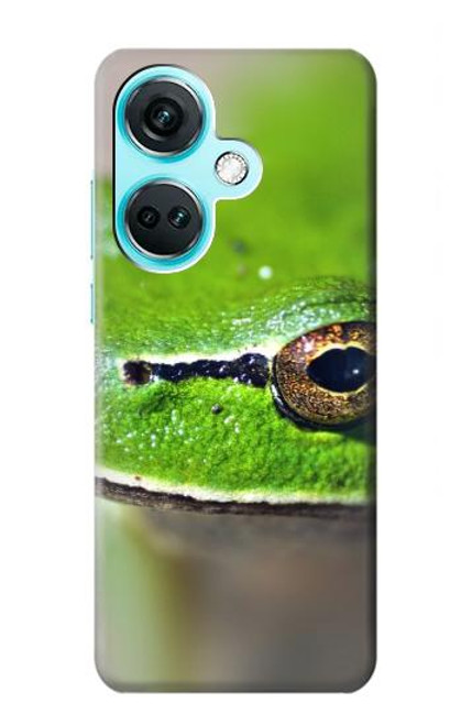 W3845 Green frog Funda Carcasa Case y Caso Del Tirón Funda para OnePlus Nord CE3