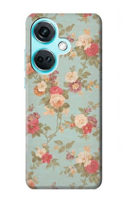 W3910 Vintage Rose Funda Carcasa Case y Caso Del Tirón Funda para OnePlus Nord CE3