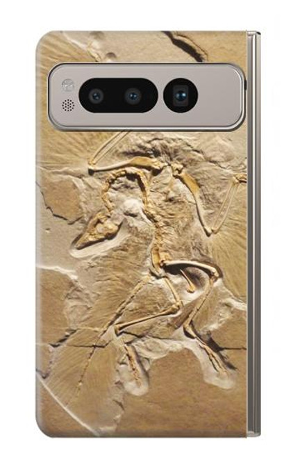 W0380 Dinosaur Fossil Funda Carcasa Case y Caso Del Tirón Funda para Google Pixel Fold