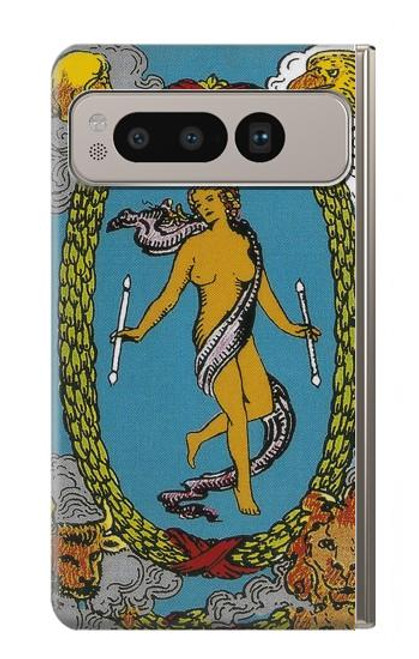 W3746 Tarot Card The World Funda Carcasa Case y Caso Del Tirón Funda para Google Pixel Fold