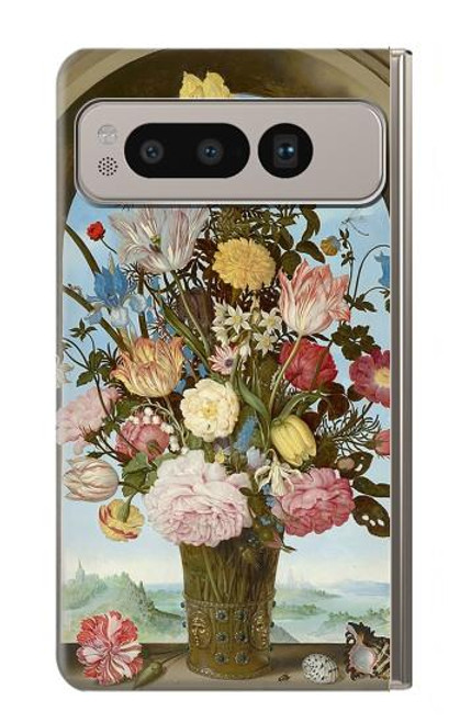 W3749 Vase of Flowers Funda Carcasa Case y Caso Del Tirón Funda para Google Pixel Fold