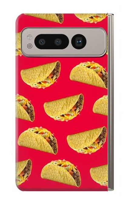 W3755 Mexican Taco Tacos Funda Carcasa Case y Caso Del Tirón Funda para Google Pixel Fold
