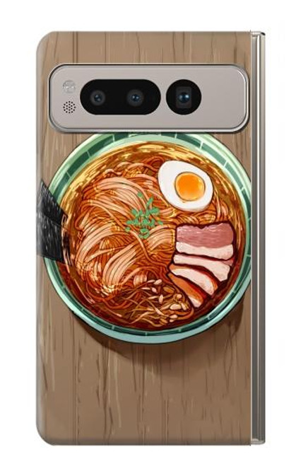 W3756 Ramen Noodles Funda Carcasa Case y Caso Del Tirón Funda para Google Pixel Fold