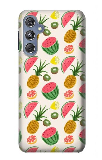 W3883 Fruit Pattern Funda Carcasa Case y Caso Del Tirón Funda para Samsung Galaxy M34 5G