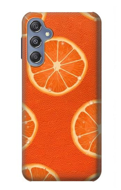 W3946 Seamless Orange Pattern Funda Carcasa Case y Caso Del Tirón Funda para Samsung Galaxy M34 5G