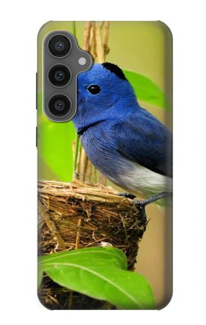 W3839 Bluebird of Happiness Blue Bird Funda Carcasa Case y Caso Del Tirón Funda para Samsung Galaxy S23 FE