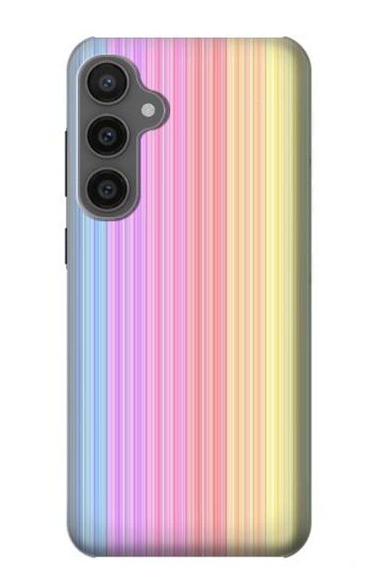 W3849 Colorful Vertical Colors Funda Carcasa Case y Caso Del Tirón Funda para Samsung Galaxy S23 FE