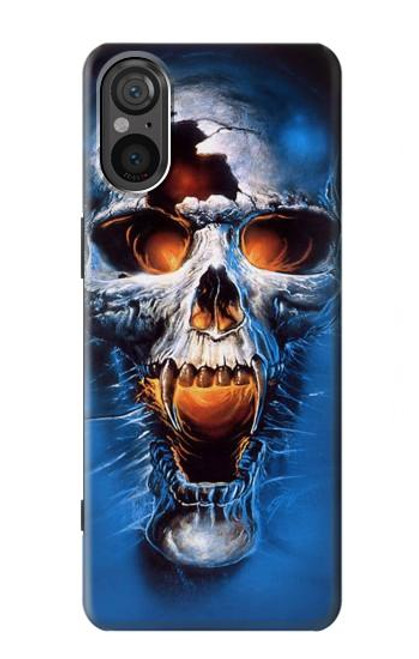 W1462 Vampire Skull Funda Carcasa Case y Caso Del Tirón Funda para Sony Xperia 5 V
