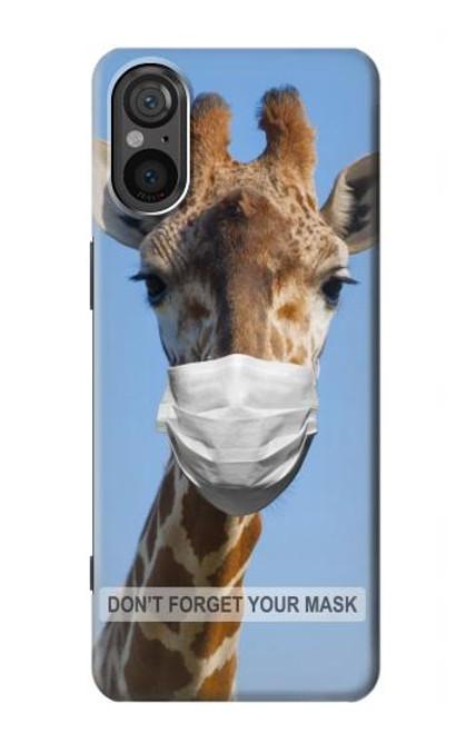 W3806 Funny Giraffe Funda Carcasa Case y Caso Del Tirón Funda para Sony Xperia 5 V