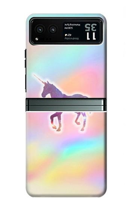 W3203 Rainbow Unicorn Funda Carcasa Case y Caso Del Tirón Funda para Motorola Razr 40