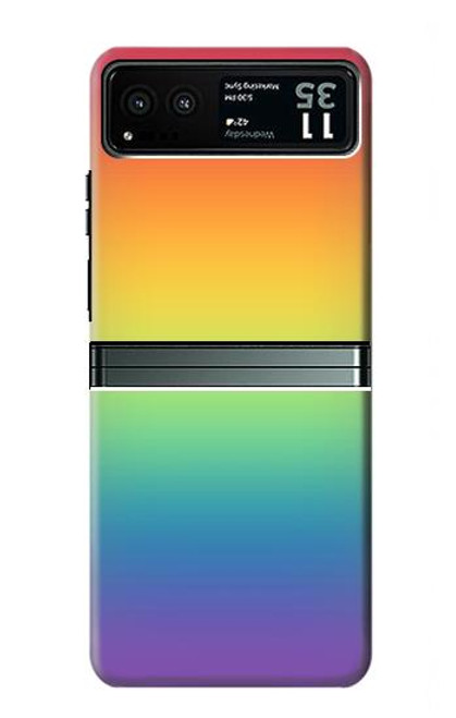 W3698 LGBT Gradient Pride Flag Funda Carcasa Case y Caso Del Tirón Funda para Motorola Razr 40