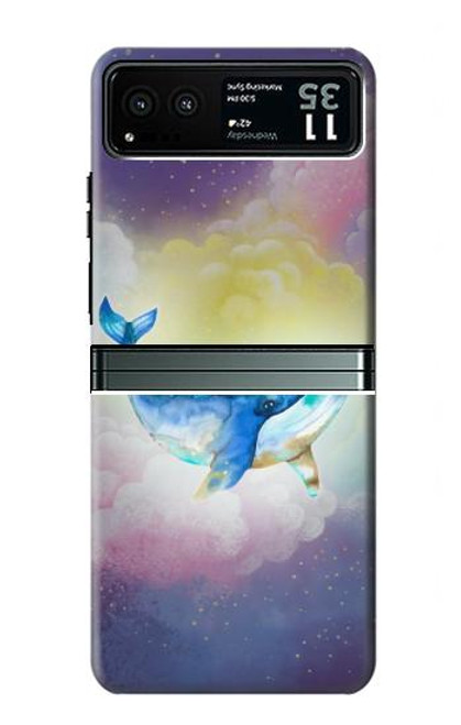 W3802 Dream Whale Pastel Fantasy Funda Carcasa Case y Caso Del Tirón Funda para Motorola Razr 40